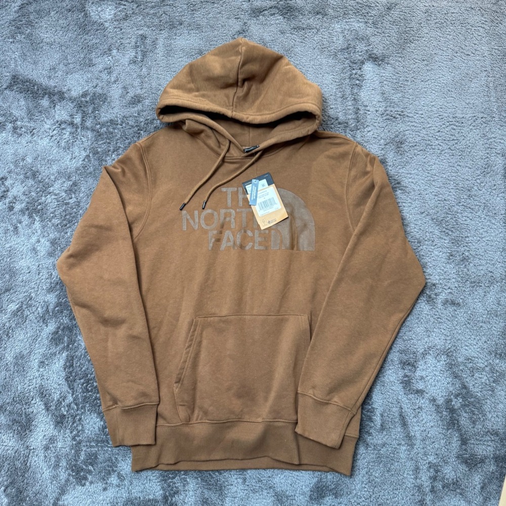 The North Face Mens Half Dome Pullover Hoodie Pinecone Brown NF0A4M80 M